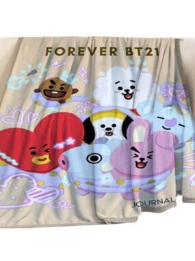 Forever BT21 Soft Fluffy Fleece Decorative Blankets Bed Decor‎ Throw New
